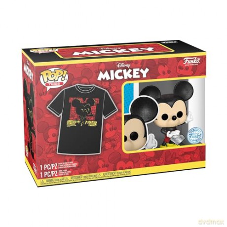 Funko Pop Tee Adult Disney Mickey Diamond Collection Special Edition Vinyl Figure T-Shirt S