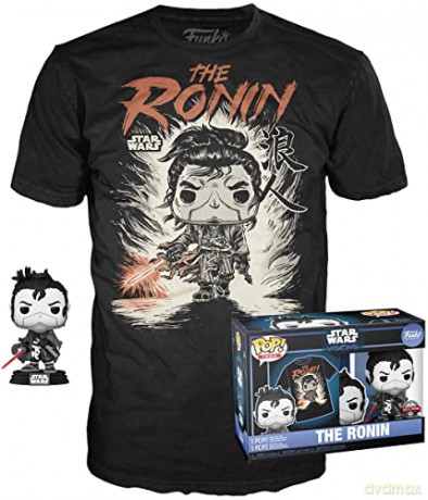 Funko Pop Tee Adult Disney Star Wars Visions The Ronin Special Edition BobbleHead Vinyl Figure and T-Shirt L