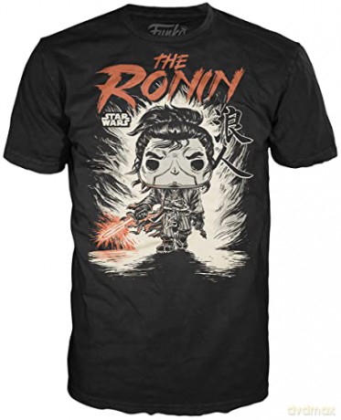 Funko Pop Tee Adult Disney Star Wars Visions The Ronin Special Edition BobbleHead Vinyl Figure and T-Shirt L
