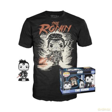 Funko Pop Tee Adult Disney Star Wars Visions The Ronin Special Edition BobbleHead Vinyl Figure and T-Shirt M