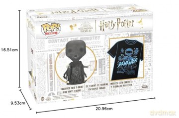 Funko Pop Tee Adult Harry Potter Dementor Glows in the Dark Vinyl Figure and T-Shirt M
