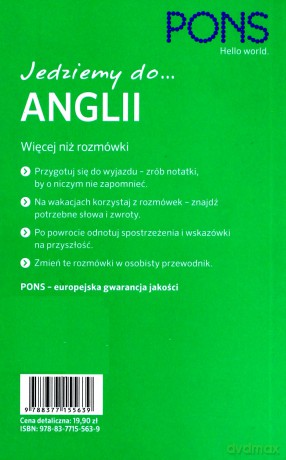 Jedziemy do Anglii. Rozmówki turystyczne [KSIĄŻKA]