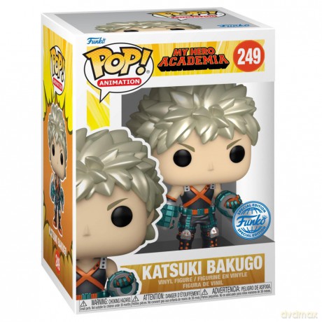 Funko Pop Tee Adult My Hero Academia Katsuki Bakugo Metallic Special Edition Vinyl Figure T-Shirt M