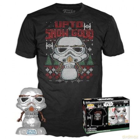 Funko Pop Tee Adult Star Wars Holiday Stormtrooper Metallic Vinyl Figure T-Shirt S