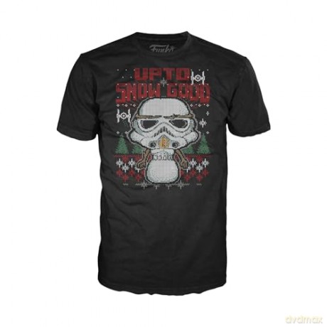 Funko Pop Tee Adult Star Wars Holiday Stormtrooper Metallic Vinyl Figure T-Shirt S