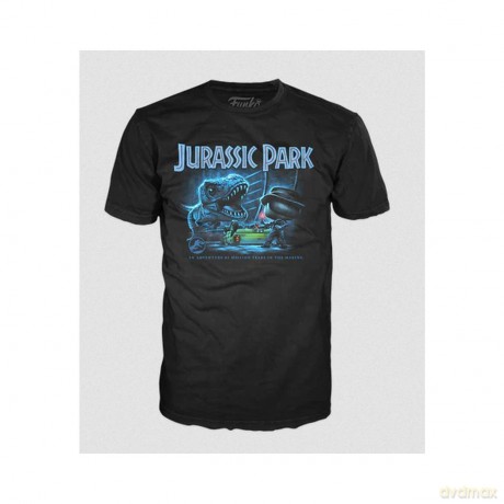 Funko Pop Tee Jurassic Park TRex with Jeep M