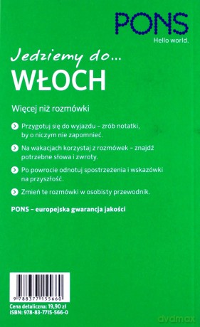 Jedziemy do Włoch. Rozmówki turystyczne [KSIĄŻKA]