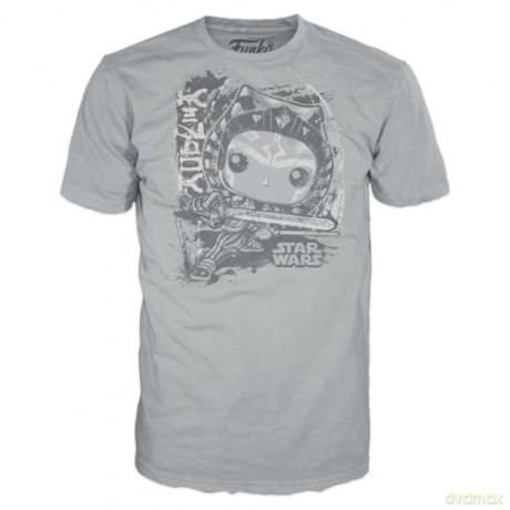 Funko Pop Tees Adult Disney Star Wars Ahsoka Tano Glows in the Dark BobbleHead Vinyl Figure T-Shirt M