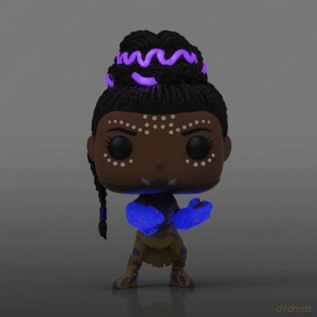 Funko Pop Tees Adult Marvel Black Panther Shuri Glows in the Dark BobbleHead Vinyl Figure T-Shirt L
