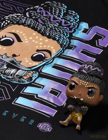 Funko Pop Tees Adult Marvel Black Panther Shuri Glows in the Dark BobbleHead Vinyl Figure T-Shirt XL