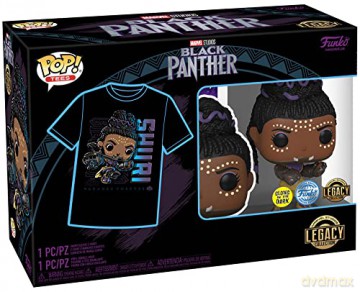 Funko Pop Tees Adult Marvel Black Panther Shuri Glows in the Dark BobbleHead Vinyl Figure T-Shirt XL