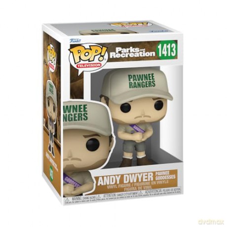 Funko Pop Television Parks and Recreation Andy Dwyer Pawnee Goddesses 1413 Vinyl Figure