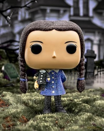 Funko Pop Television The Addams Family Wednesday Addams Diamond Glitter Black Special Edition 811 Vinyl Figure