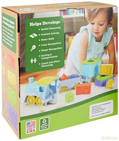 Green Toys Stack Sort Train TNSS1460