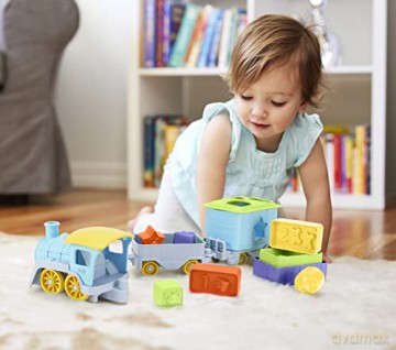 Green Toys Stack Sort Train TNSS1460