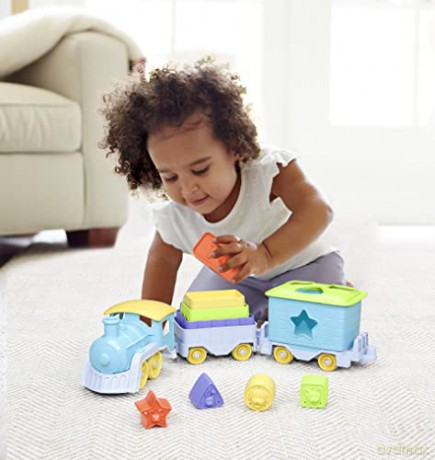 Green Toys Stack Sort Train TNSS1460