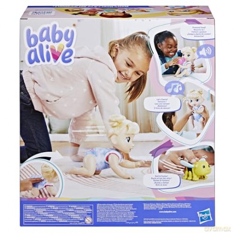 Hasbro Baby Alive Crawl n Play Harper Hugs Doll F9709