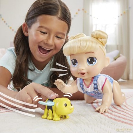 Hasbro Baby Alive Crawl n Play Harper Hugs Doll F9709