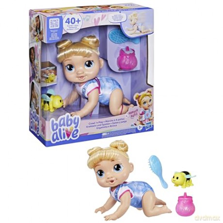 Hasbro Baby Alive Crawl n Play Harper Hugs Doll F9709