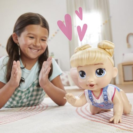 Hasbro Baby Alive Crawl n Play Harper Hugs Doll F9709