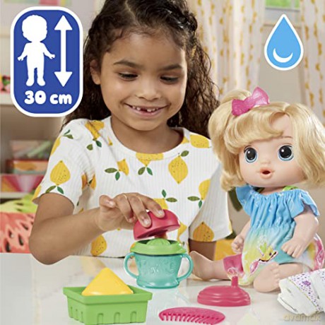 Hasbro Baby Alive Fruity Sips Apple Blonde Hair Doll F7356