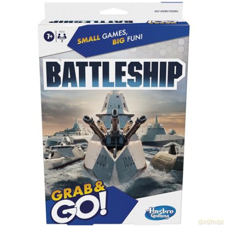 Hasbro Battleship Grab And Go Board Game English Language F8252