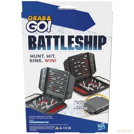 Hasbro Battleship Grab And Go Board Game English Language F8252