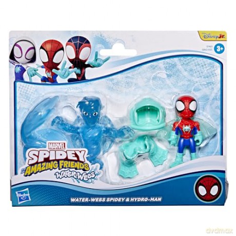 Hasbro Disney Jr Marvel Spidey And His Amazing Friends Waterwebs Spidey HydroMan Figures Vehicles G1463