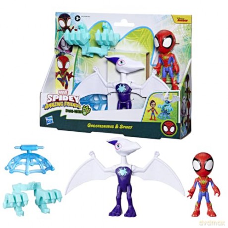 Hasbro Disney Marvel Spidey And His Amazing Friends DinoWebs Ghostasaurus Spidey G0123