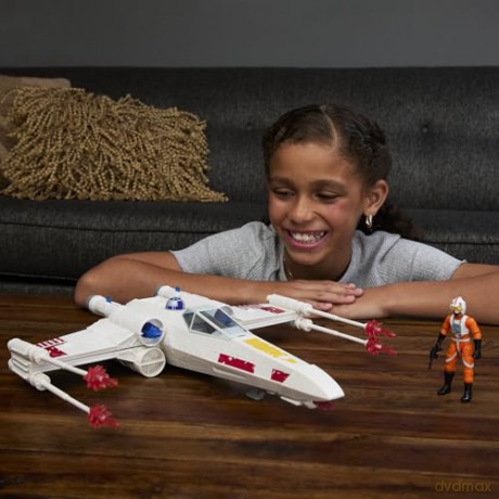 Hasbro Disney Star Wars Epic World of Action Power the Force Luke Skywalkers Force Strike XWing Vehicle G0768