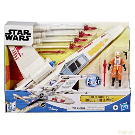 Hasbro Disney Star Wars Epic World of Action Power the Force Luke Skywalkers Force Strike XWing Vehicle G0768