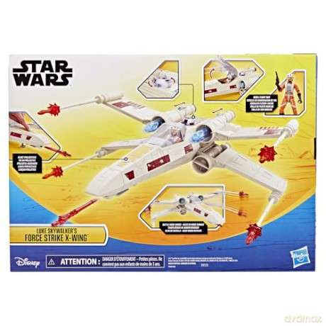 Hasbro Disney Star Wars Epic World of Action Power the Force Luke Skywalkers Force Strike XWing Vehicle G0768