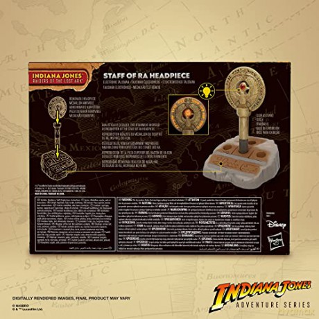 Hasbro Fans Adventure Series Indiana Jones Raiders of the Lost Ark Staff of Ra Headpiece Electronic Talisman 11 F8033