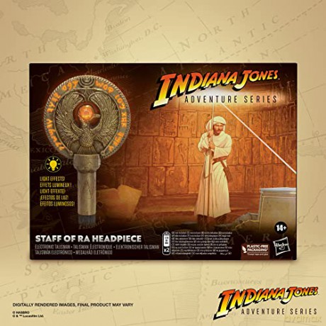 Hasbro Fans Adventure Series Indiana Jones Raiders of the Lost Ark Staff of Ra Headpiece Electronic Talisman 11 F8033