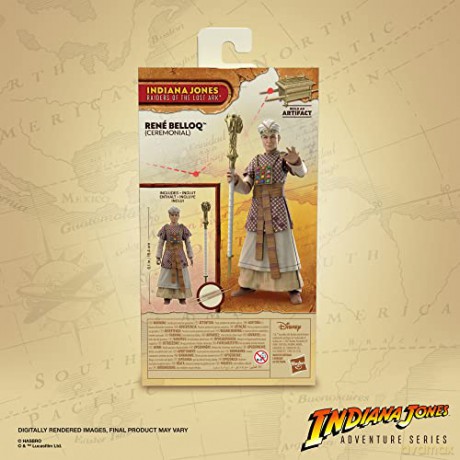 Hasbro Fans Adventure Series Indiana Jones Rene Belloq Ceremonial Action Figure 15cm Excl F6064