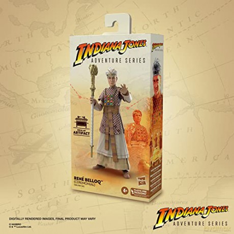 Hasbro Fans Adventure Series Indiana Jones Rene Belloq Ceremonial Action Figure 15cm Excl F6064