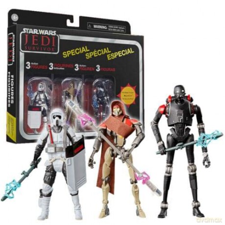 Hasbro Fans Disney Star Wars Jedi Survivor The Vintage Collection 3 Action Figures Multipack F5564