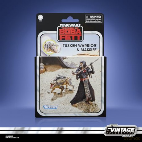 Hasbro Fans Disney Star Wars The Book of Boba Fett The Vintage Collection Tusken Warrior Massiff Action Figures 10cm F6991