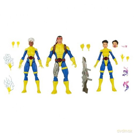 Hasbro Fans Marvel Legends Series 60th Anniversary XMen Storm Marvels Forge and Jubilee Action Figures 3Pack 15cm F7025