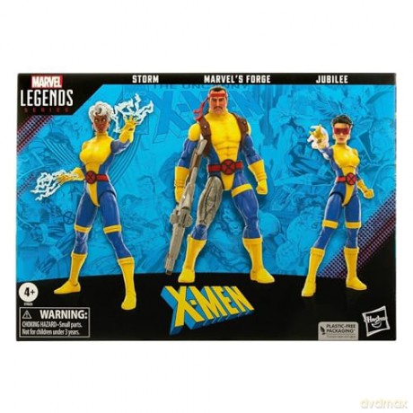 Hasbro Fans Marvel Legends Series 60th Anniversary XMen Storm Marvels Forge and Jubilee Action Figures 3Pack 15cm F7025