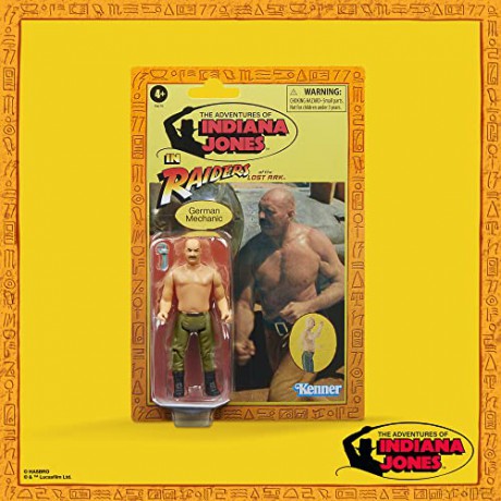 Hasbro Fans The Adventures of Indiana Jones In Raiders of the Lost Ark German Mechanic Action Figure 10cm Excl F6079