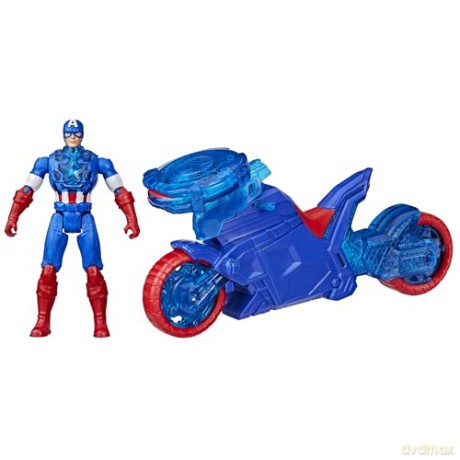 Hasbro Marvel Avengers Epic World of Action Captain America ShieldShot Cycle Vehicle 4 Figure G0889