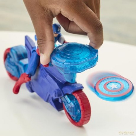 Hasbro Marvel Avengers Epic World of Action Captain America ShieldShot Cycle Vehicle 4 Figure G0889