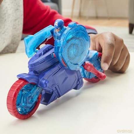 Hasbro Marvel Avengers Epic World of Action Captain America ShieldShot Cycle Vehicle 4 Figure G0889