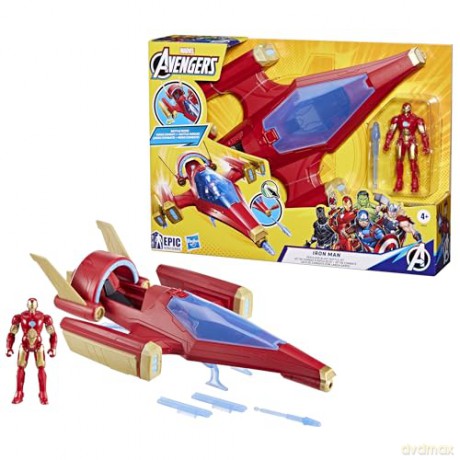 Hasbro Marvel Avengers Iron Man Repulsor Blast Battle Jet F9329