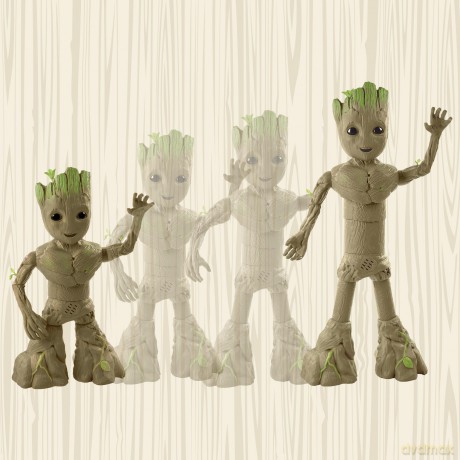 Hasbro Marvel I am Groot Groove N Grow Groot Action Figure F8027