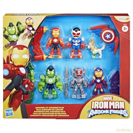 Hasbro Marvel Iron Man And His Awesome Friends Armored Up Avengers Pack Figures G1255