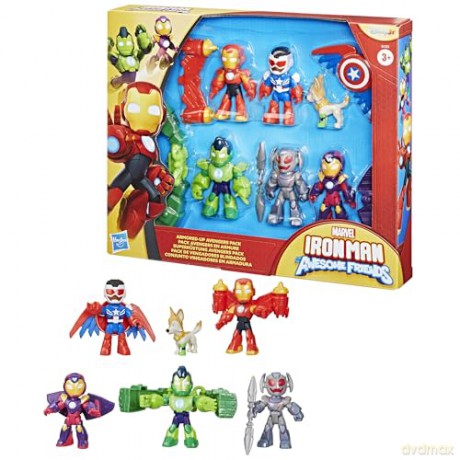 Hasbro Marvel Iron Man And His Awesome Friends Armored Up Avengers Pack Figures G1255