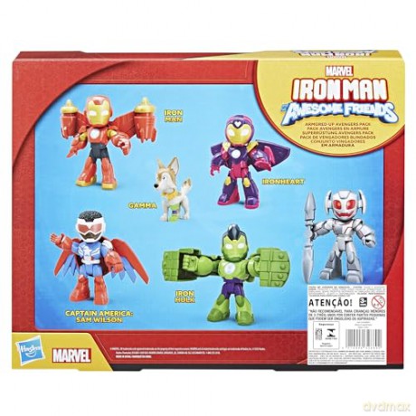 Hasbro Marvel Iron Man And His Awesome Friends Armored Up Avengers Pack Figures G1255