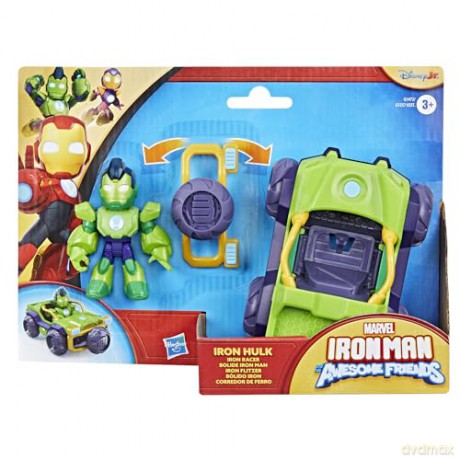 Hasbro Marvel Iron Man And His Awesome Friends Iron Hulk Iron Racer Vehicle G1472